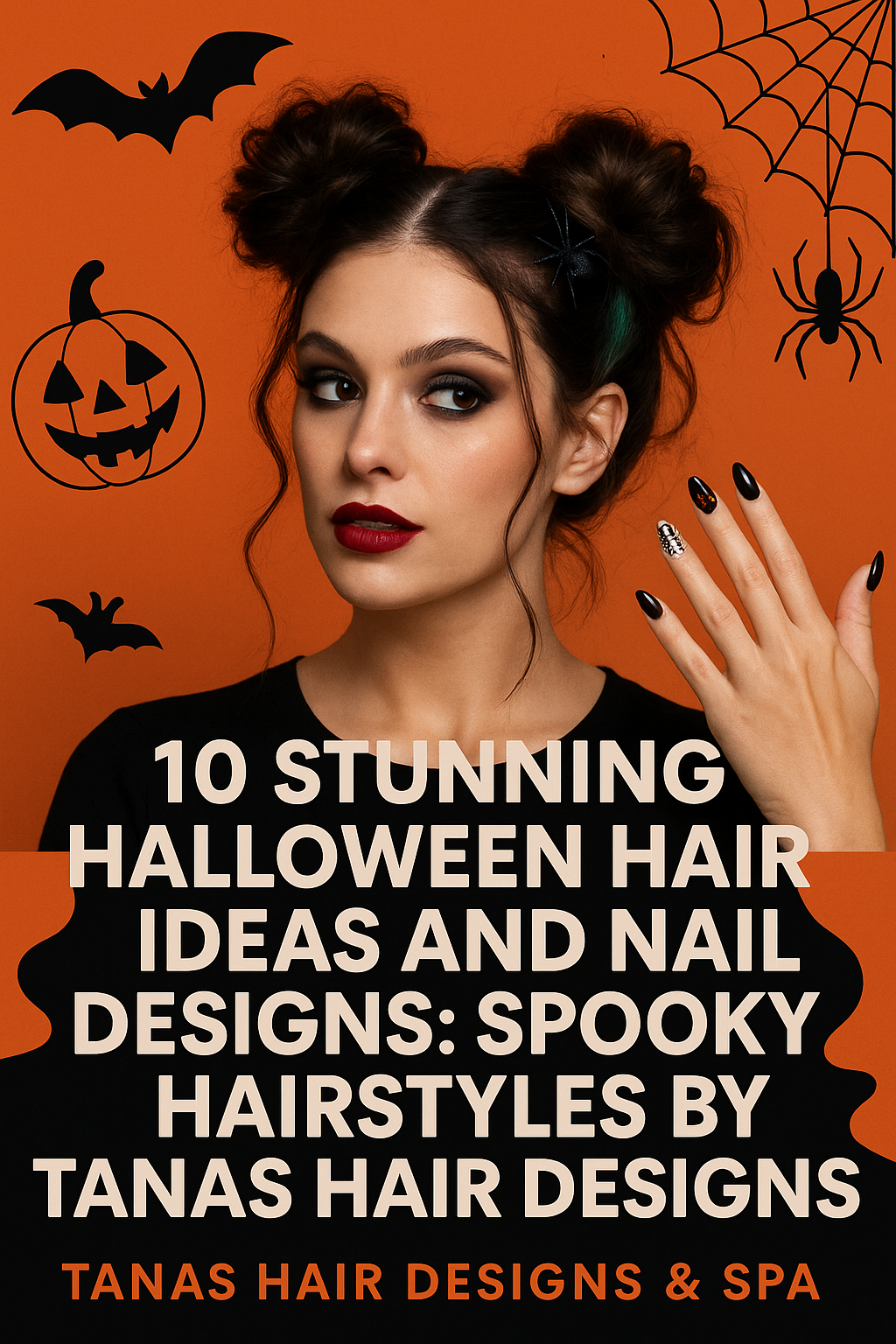 10 Stunning Halloween Hair Ideas and Nail Designs: Spooky Hairstyles by Tanas Hair Designs