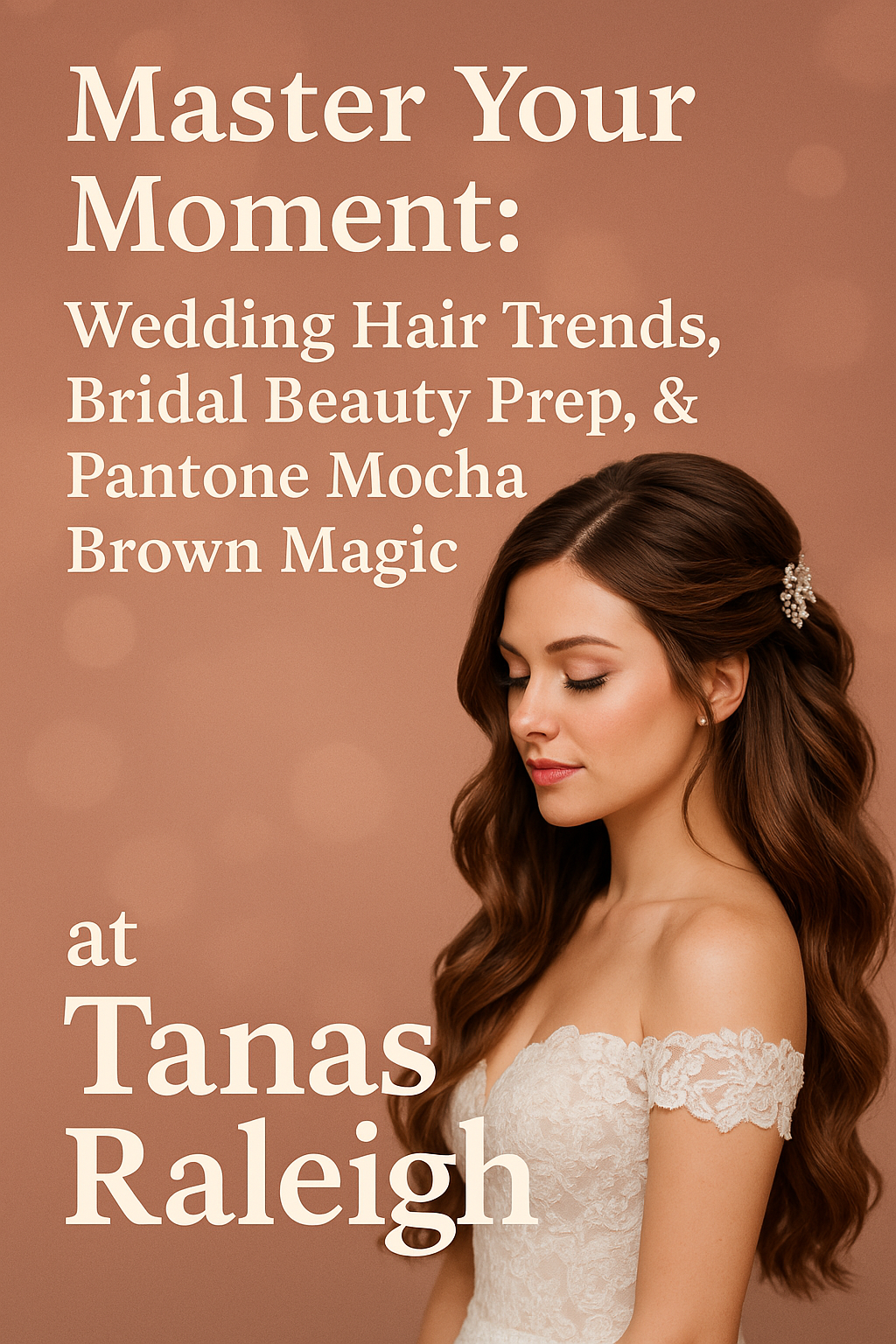 Master Your Moment: Wedding Hair Trends, Bridal Beauty Prep, & Pantone Mocha Brown Magic at Tanas Raleigh